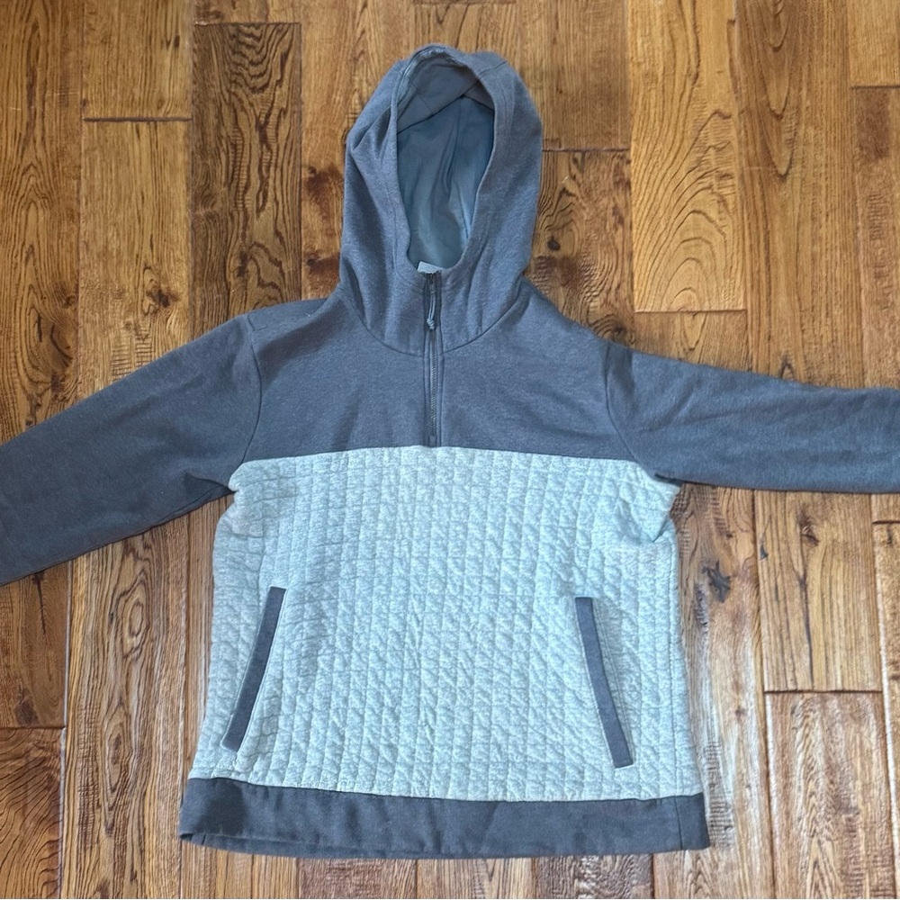 Columbia Gray Quarter Zip-Up Hoodie